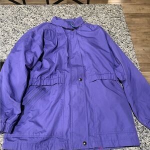 London Fog Floral Purple Jacket